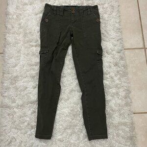 SANCTUARY CLOTHING los angeles Women 26 Army Green Skinny Cargo Pants